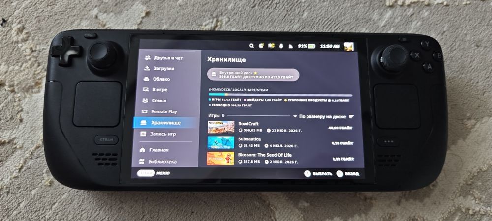 Продам Steamdeck OLED 512 mb