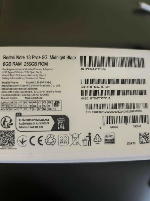 Xiaomi Redmi note 13 pro+ 5G
