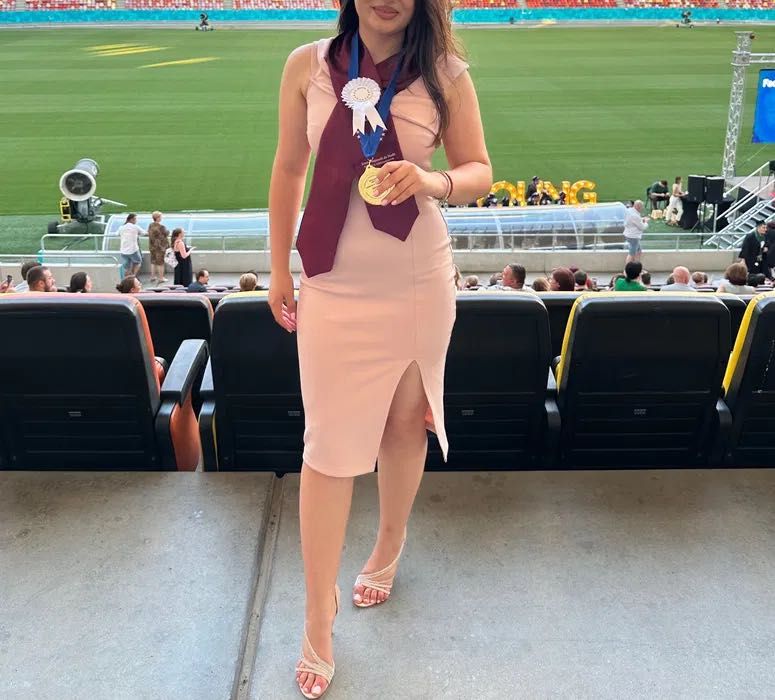 Rochie Midi Roz Pudra