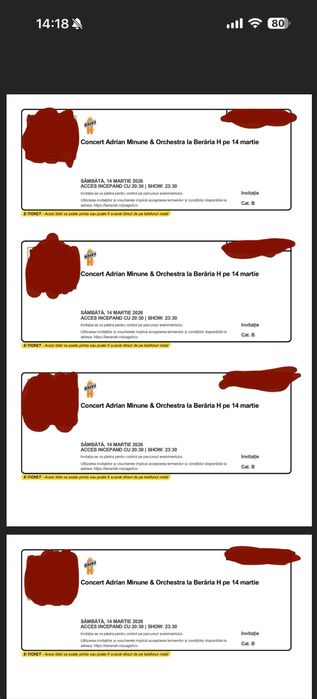 Invitatii Beraria H Adrian Minune 14 Martie