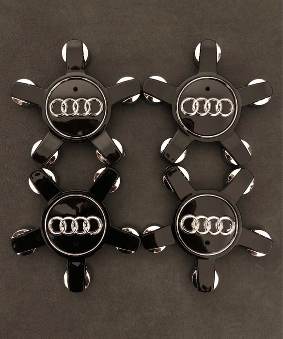 Set capace janta gheara stea Audi 135mm A4 A7 A6 Q5 Q7 Q3 B8 8L A2 A3