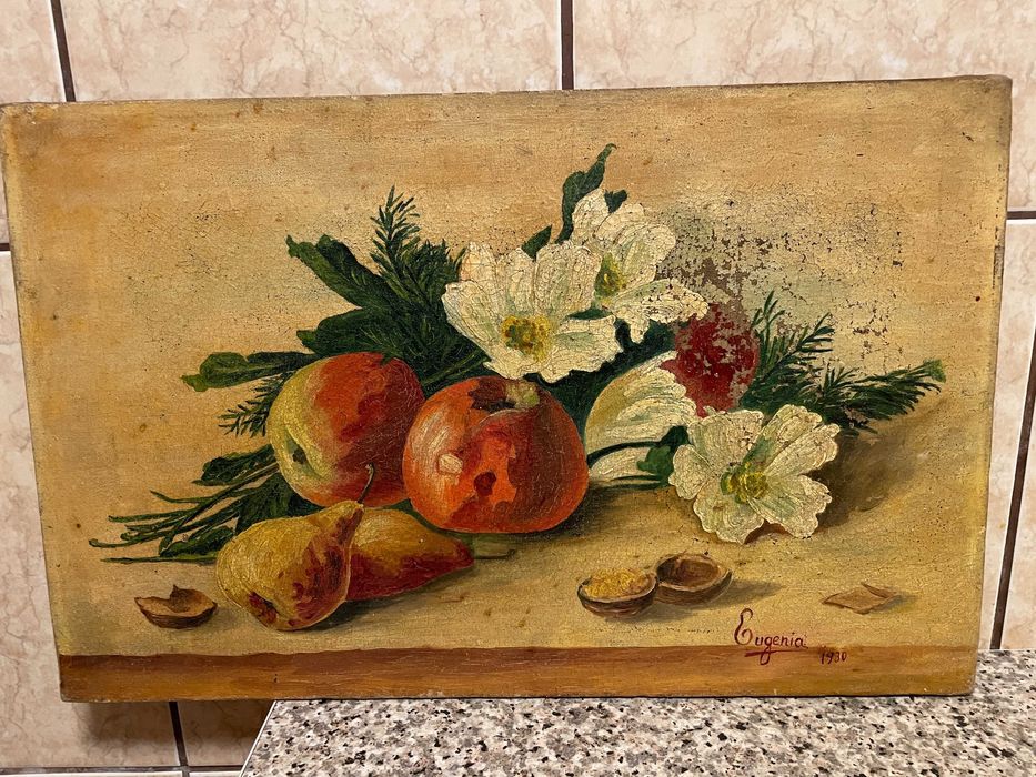 tablou pictura in ulei pictura pe panza in ulei pictura veche in ulei