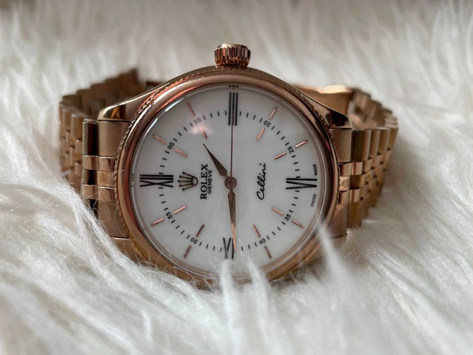 Cellini Automatic, White Dial 40mm Rose Gold