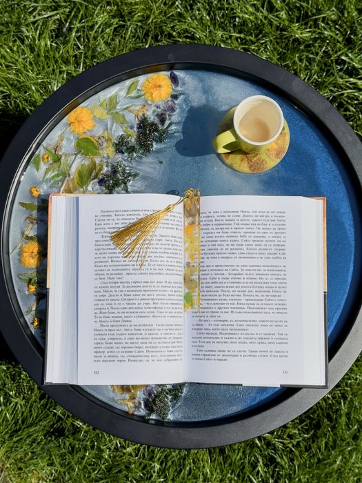 Маса за кафе от епоксидна смола