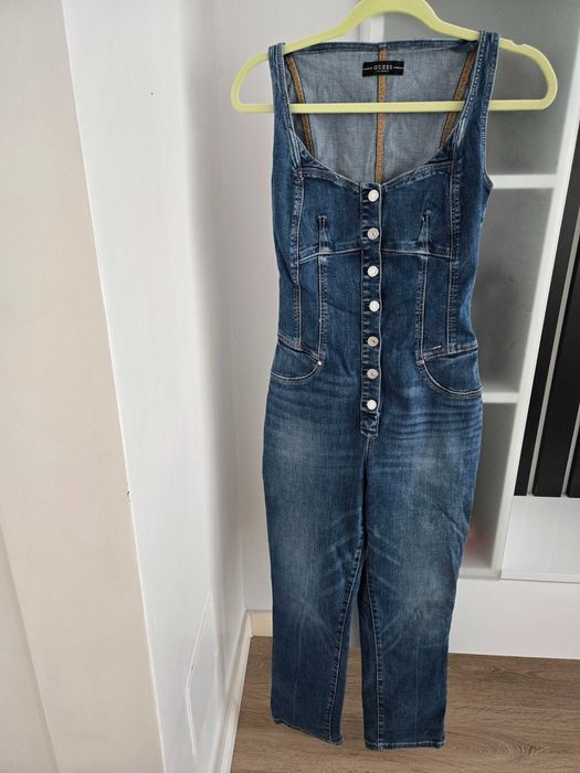 Salopeta bleumarin denim Guess