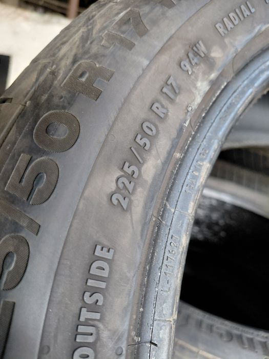 225/50/17"Continental 1бр.гуми