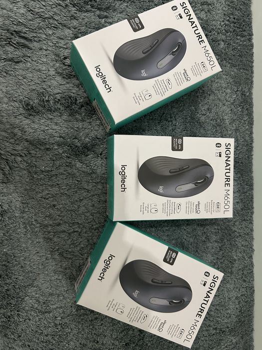 Pachet 3 x mouse Logitech Signature M650L Silent noi