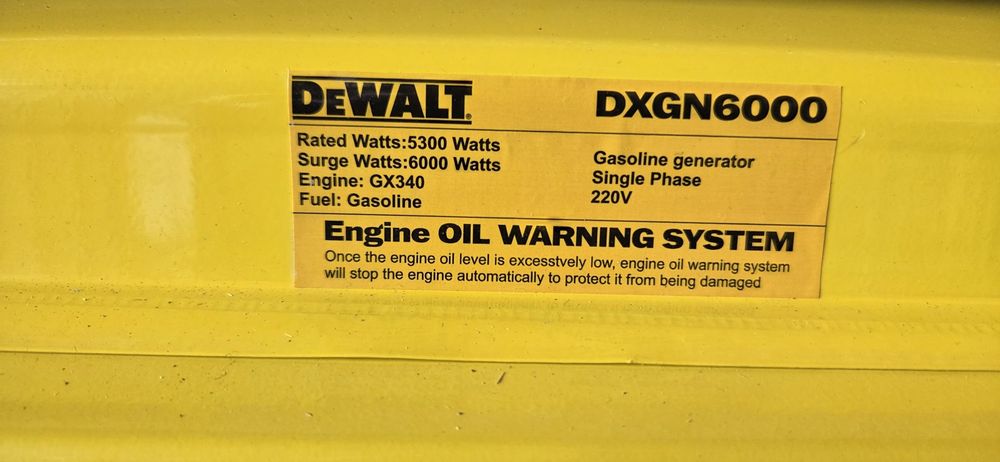 Генератор бензиновый DeWALT