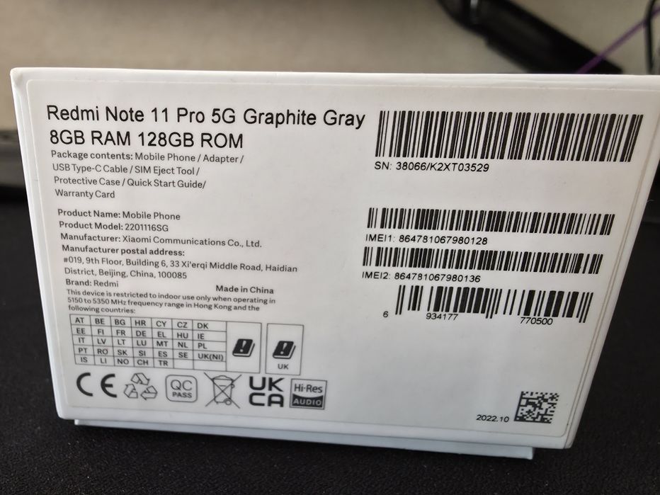 Продам Redmi note 11 pro 5G
