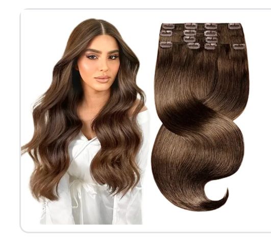 POZE REALE Set extensii din par natural 100% Clips on Premium Deluxe