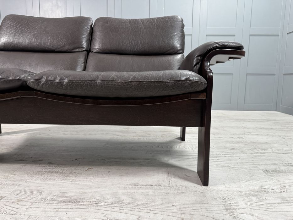 Винтидж кожен диван 2-ка Arne Norell Д1109