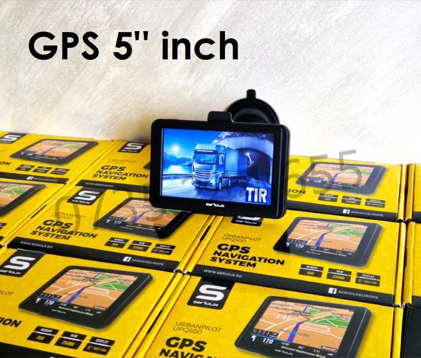Navigatie GPS - SERIOUX 5"U-Pilot,pt Truck,TIR,Camion,Auto,Actualizat