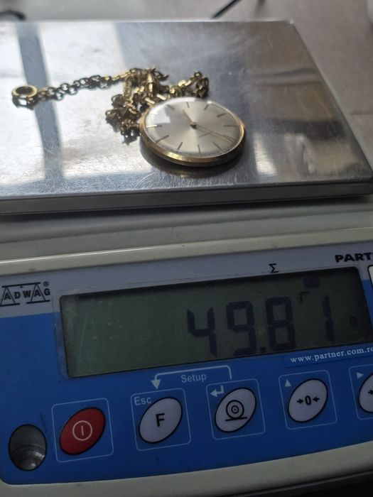 Ceas de buzunar Rounge din aur de 18K – Swiss Made – gramaj 28,85 g