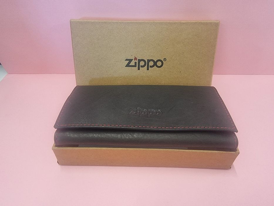 PortoPortfel pentru tutun Zippo Tri Fold Pouch Leather