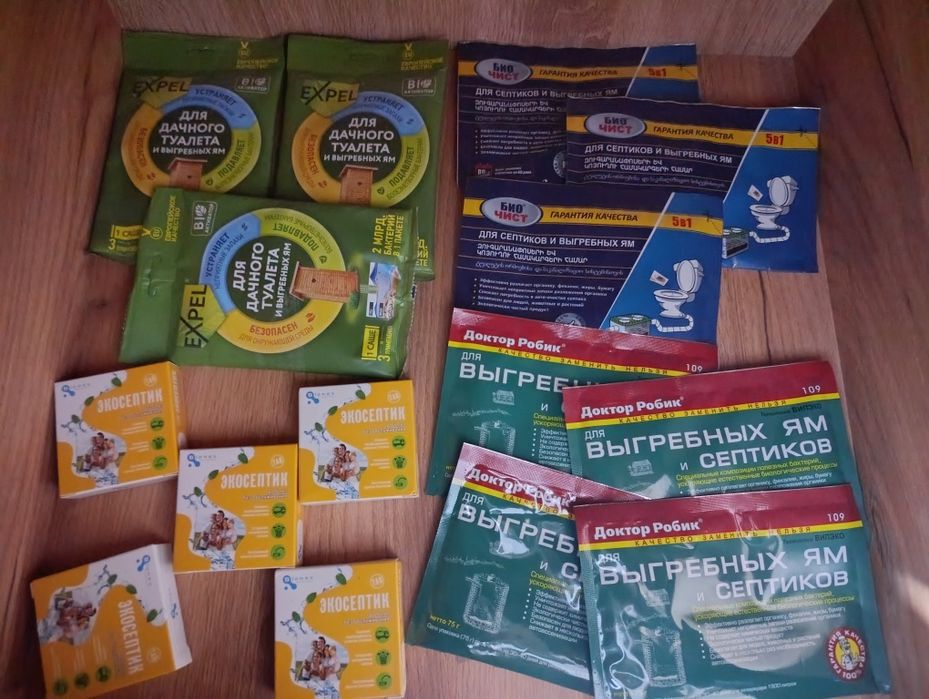 Биоактиваторы для дачных туалетов и выгребных ям септиков и колец