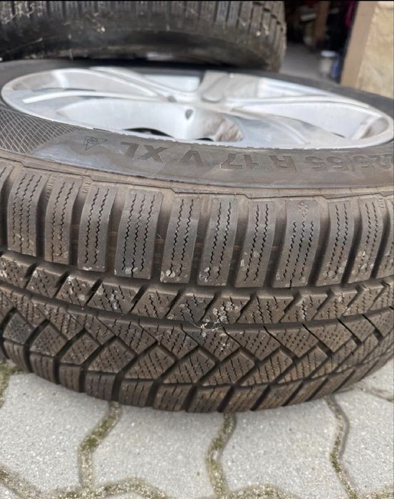 4 Jante 17 Originale Mercedes E-Class W213 + Anvelope de Iarnă
