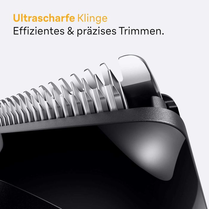 ПРОМО Нов 2г Гаранция Водоустойчив Тример за Брада Braun Beard Trimmer Seria 5 BT5560, до 120 мин. Работа