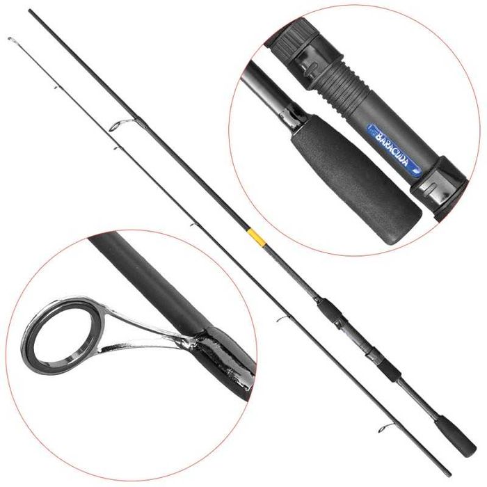 Lanseta fibra de carbon Baracuda Reflex 702M Lungime: 2,1 m Actiune: A: 10-30g
