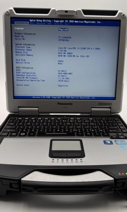 Placa de baza Panasonic CF-31