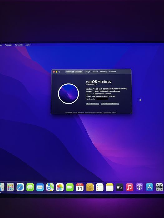 Placa de baza MacBook Pro 2016/ + amprenta+ cutie