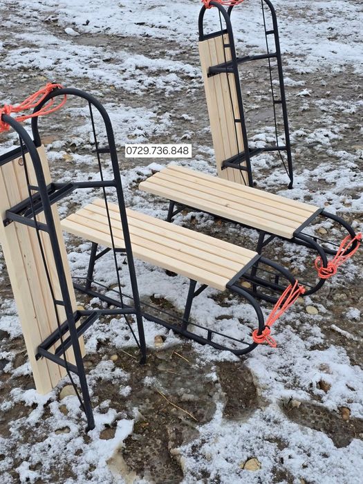 Sanie din lemn  120 cm lungime