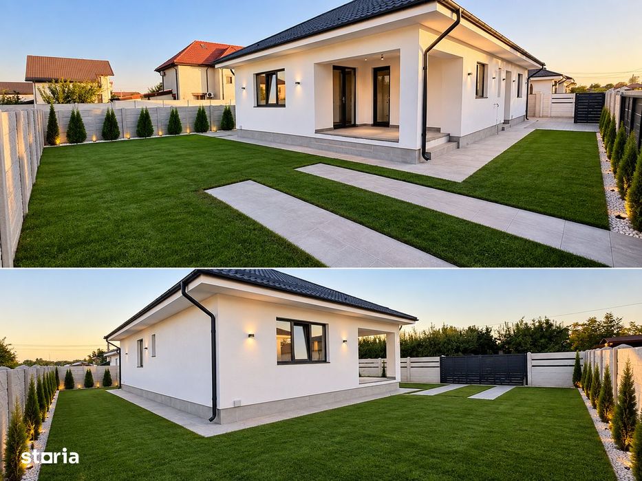 Casa individuală, 4 camere, 2 grupuri sanitare, camera tehnică, terasa