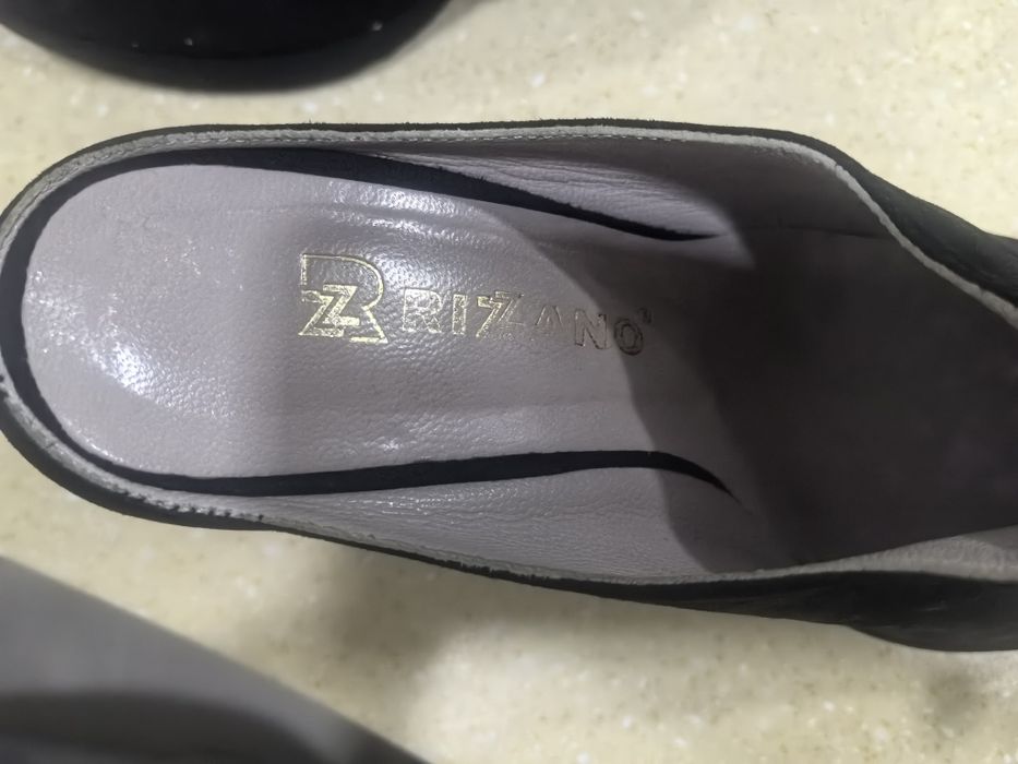 Сабо замшевые выходные