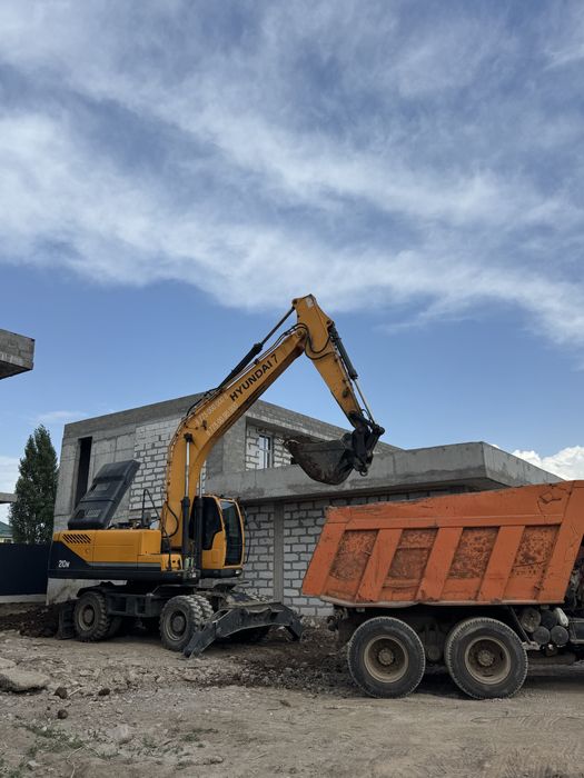 Услуги экскаватора эксковатор эскаватр хундай210
