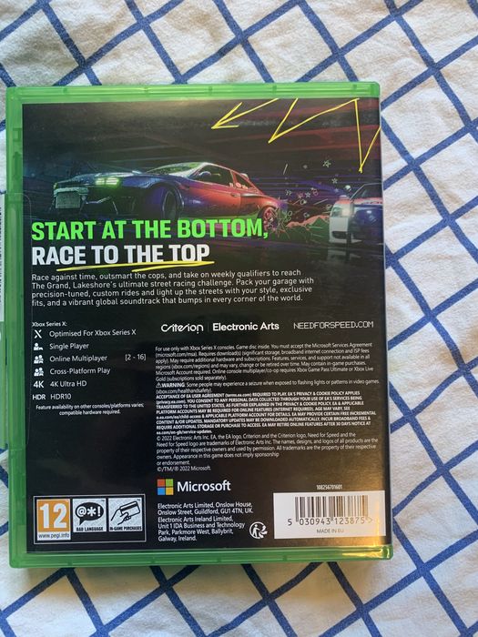 Vand nfs unbound xbox series X