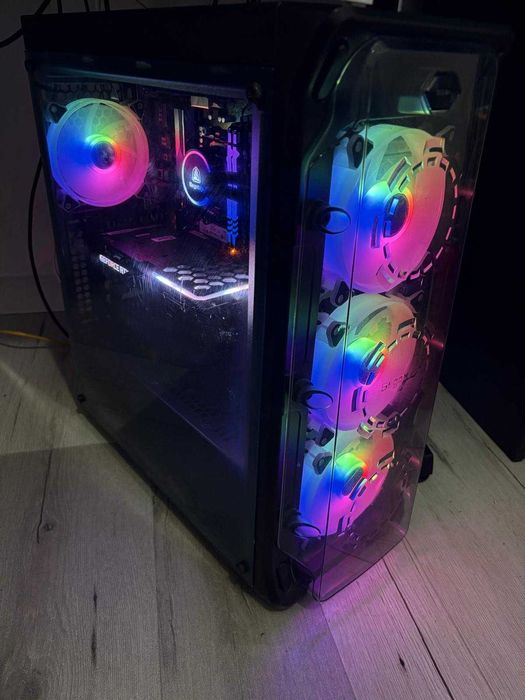 PC Gaming Ryzen 5 3600X + RTX 3060 Ti, 16 GB RAM, 2,25 TB stocare