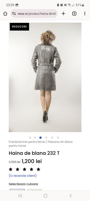 Cojoc din blana naturala A&A Vesa