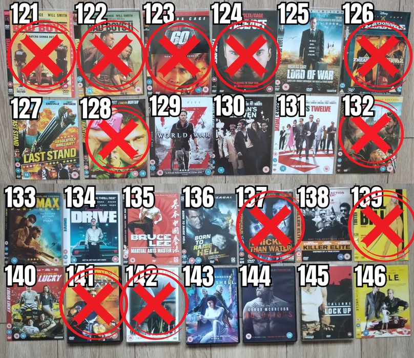 Екшън Филми DVD's Оригинални Дискове на Английски Език 5 лв/бр Movie