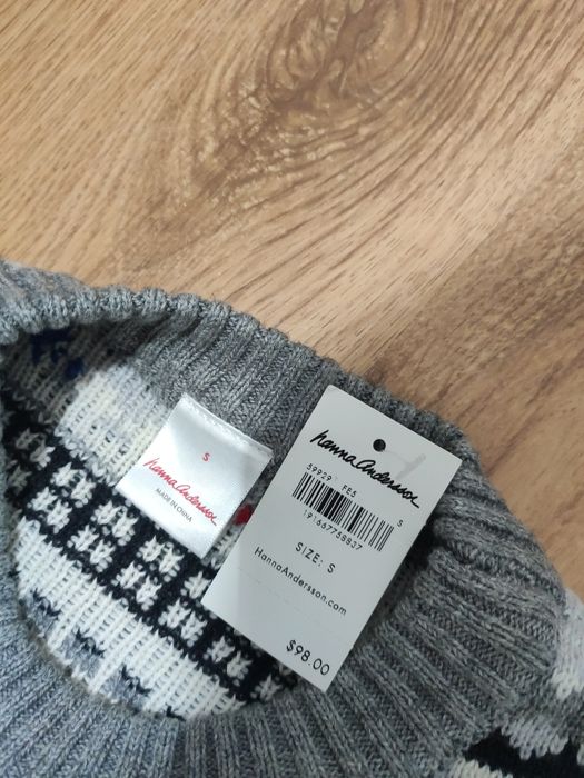 Pulover damă Hanna Andersson din bumbac și lână mărimea M