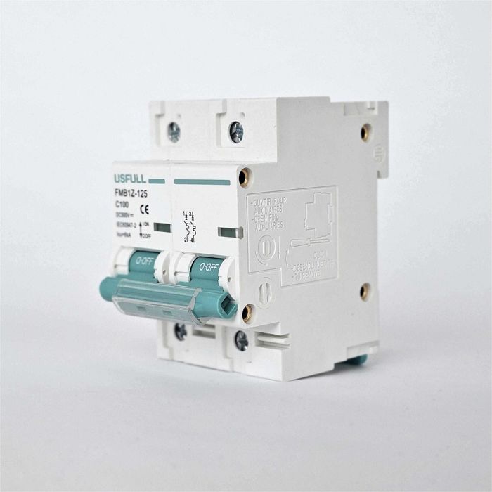 DC предпазител 500v /80A,100A,125A Двуполюсен за соларни батерии