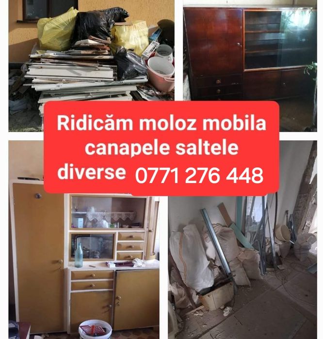 Debarasari apartamente, mobila veche,moloz