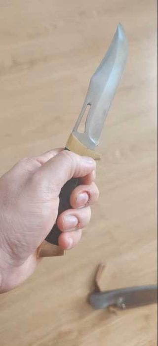 Cutit pakistanez Stainless Steel, Full Tang, teaca piele ECO