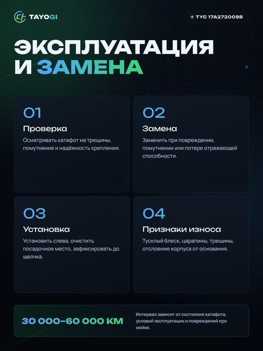 Катафот левый TYC