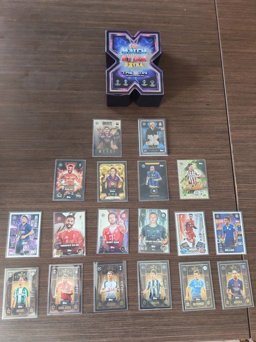 Lot 16 Cartonase Topps Match Attax Extra 2025/2026 + Cutie X-Tin Messi