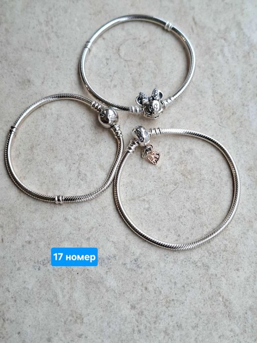 ПАНДОРА сребърни гривни - размер 17