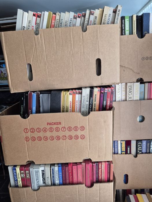 Vând un lot format din 200 de discuri de vinil cu muzică clasică