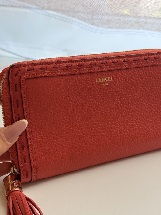 Портмоне Lancel естествена кожа