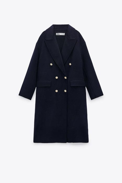 Zara палто тъмносиньо
