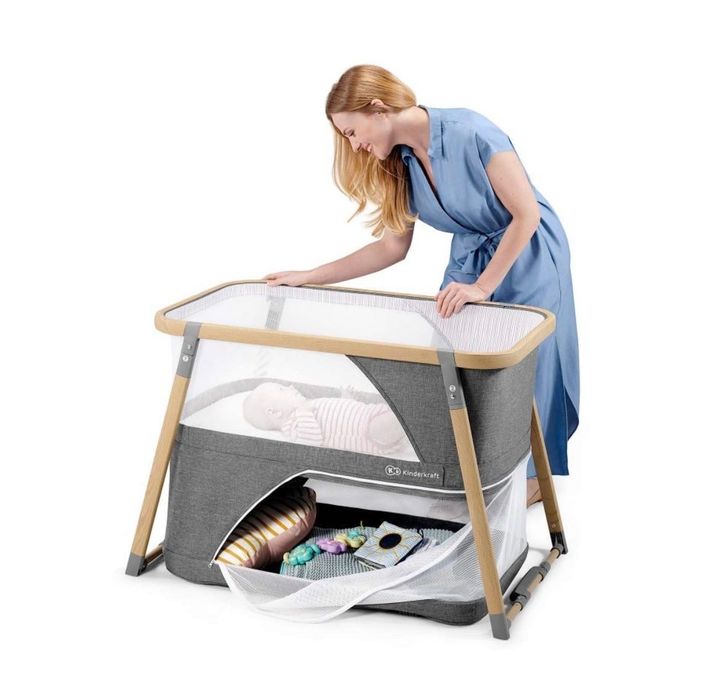 Бебешка сгъваема кошара KinderKraft