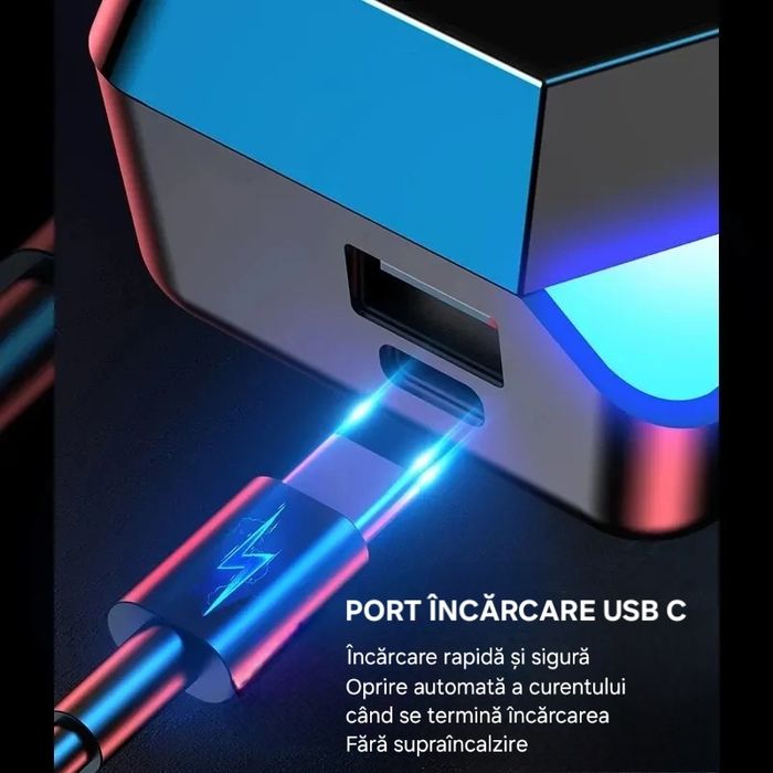 Căști bluetooth ultra performante. Powerbank inclus. Capac oglindă.
