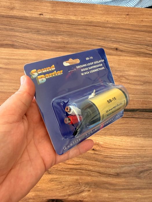 RCA аудио филтър, 2xRCA мъжки, 2xRCA женски, шумоизолация