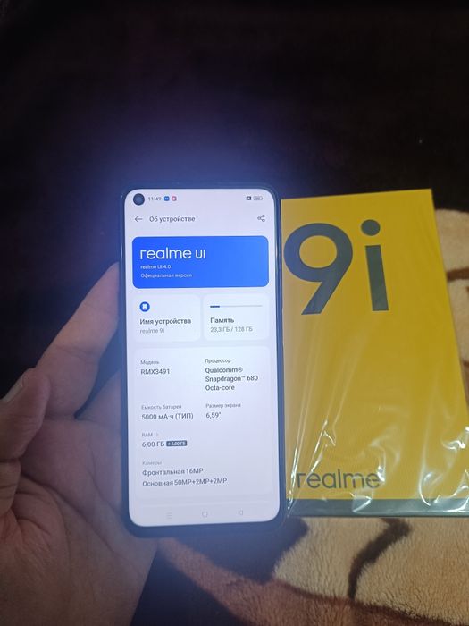 Realme 9i 12/128GB Black Igravoy Original Sostayani Otlichni Ideal Zor