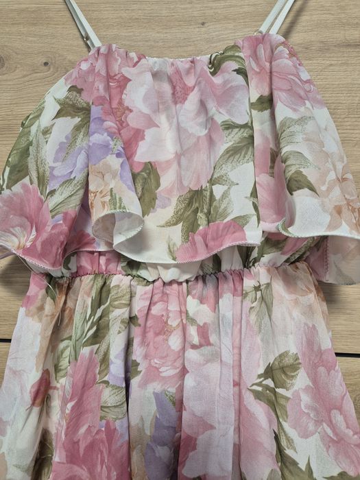 Цветна къса  рокля