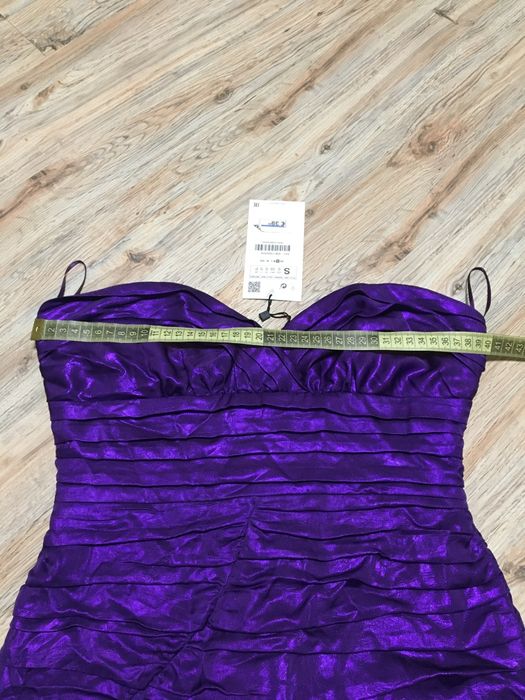 Rochie drapata mov Zara S