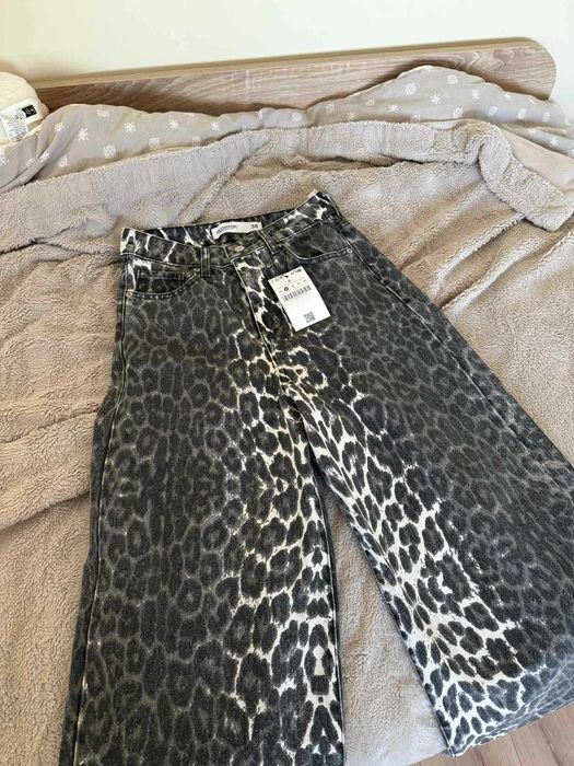 Дамски дънки принт GLAMOUR