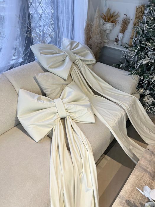 Бант для ёлки из материала